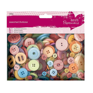 Docrafts Papermania Button Packs - Mixed Brights 250g Docrafts Papermania Button Packs - Mixed Brights 250g