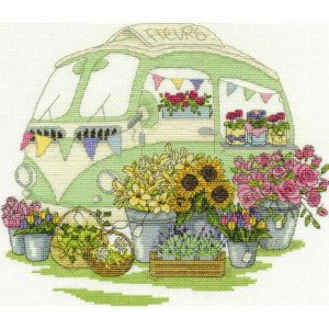 DMC 'Les Fleurs' Counted Cross Stitch Kit Designed by Jane Prutton DMC 'Les Fleurs' Counted Cross Stitch Kit Designed by Jane Prutton
