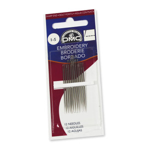 DMC Embroidery Needles Sizes 1-5