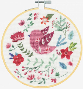DMC 'Folk Bird' Cross Stitch Kit DMC 'Folk Bird' Cross Stitch Kit