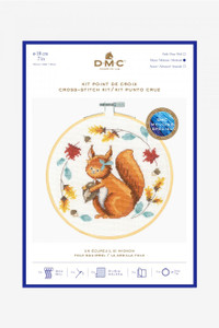 DMC Folk Squirrel Cross Stitch Kit DMC Folk Squirrel Cross Stitch Kit