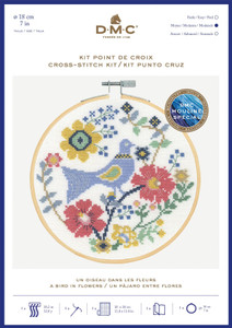 DMC 'A Bird In Flowers' Cross Stitch Kit DMC 'A Bird In Flowers' Cross Stitch Kit