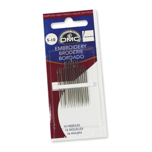 DMC Embroidery Needles Sizes 5-10 DMC Embroidery Needles Sizes 5-10