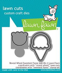Lawn Fawn Reveal Wheel Sweetest Flavor Add-On Custom Craft Dies