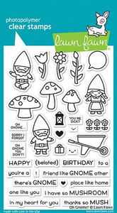 Lawn Fawn Oh Gnome! 4X6 Clear Stamp Set Lawn Fawn Oh Gnome! 4X6 Clear Stamp Set
