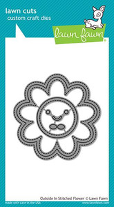 Lawn Fawn Outside In Stitched Flower Custom Craft Dies