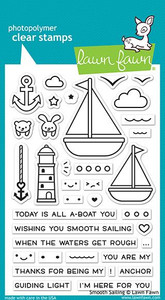 Lawn Fawn Smooth Sailing 4X6 Clear Stamp Set Lawn Fawn Smooth Sailing 4X6 Clear Stamp Set