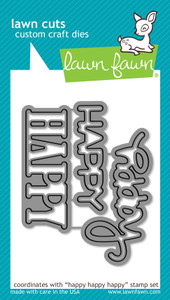 Lawn Fawn Happy Happy Happy Lawn Cuts Custom Craft Dies