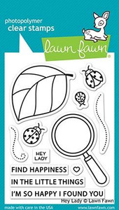 Lawn Fawn Hey Lady 3X4 Clear Stamp Set