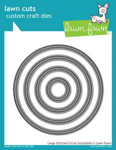 Lawn Fawn Large Stitched Circle Stackables Custom Craft Dies Lawn Fawn Large Stitched Circle Stackables Custom Craft Dies