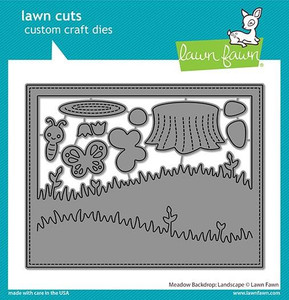 Lawn Fawn Meadow Backdrop: Landscape Custom Craft Dies