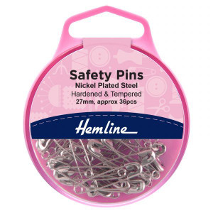 Hemline Safety Pins 27mm 36 pcs Hemline Safety Pins 27mm 36 pcs