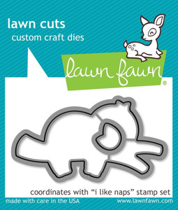 Lawn Fawn I Like Naps - Lawn Cuts Custom Craft Dies Lawn Fawn I Like Naps - Lawn Cuts Custom Craft Dies