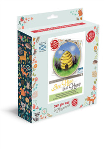 Craft Kit Company Beehive in a Hoop Needle Felting Kit Craft Kit Company Beehive in a Hoop Needle Felting Kit