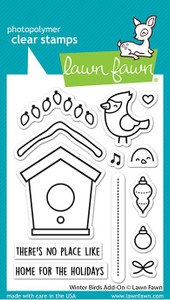 Lawn Fawn Winter Birds Add-On - 3X4 Clear Stamp Set Lawn Fawn Winter Birds Add-On - 3X4 Clear Stamp Set
