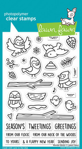 Lawn Fawn Winter Birds - 4X6 Clear Stamp Set Lawn Fawn Winter Birds - 4X6 Clear Stamp Set
