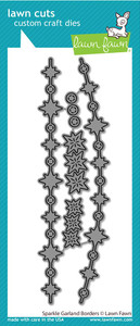 Lawn Fawn Sparkle Garland Borders - Dies