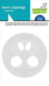 Lawn Fawn Reveal Wheel Templates: Little Snow Globe: Dog Templates