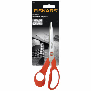 Fiskars Classic Universal Left-Handed 21cm Scissors Dressmaking and Craft Shears. Damaged Packaging. Fiskars Classic Universal Left-Handed 21cm Scissors Dressmaking and Craft Shears. Damaged Packaging.