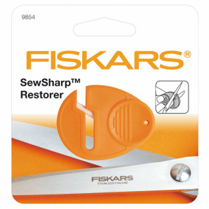 Fiskars SewSharp Restorer scissor sharpener for Left and Right Handed Scissors. Damaged packaging.harpener for Left and Right Handed Scissors Fiskars SewSharp Restorer scissor sharpener for Left and Right Handed Scissors. Damaged packaging.harpener for Left and Right Handed Scissors
