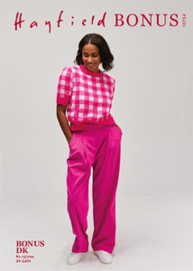 Hayfield Bonus DK Bright Sparks Sweater Knitting Pattern - Intermediate Level Hayfield Bonus DK Bright Sparks Sweater Knitting Pattern - Intermediate Level