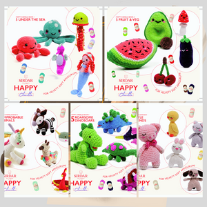 Sirdar Chenille Book, available in 5 different amigurumi designs Sirdar Chenille Book, available in 5 different amigurumi designs
