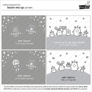 Lawn Fawn Beam Me Up 4X6 Clear Stamp Set