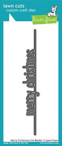 Lawn Fawn Merry Christmas Line Border Custom Craft Dies Lawn Fawn Merry Christmas Line Border Custom Craft Dies
