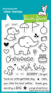 Lawn Fawn Elphie Selfie 4X6 Clear Stamp Set Lawn Fawn Elphie Selfie 4X6 Clear Stamp Set