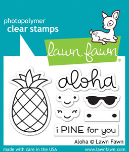 Lawn Fawn Aloha 2X3 Clear Stamp Lawn Fawn Aloha 2X3 Clear Stamp