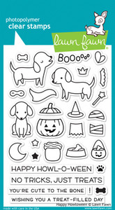 Lawn Fawn Happy Howloween 4X6 Clear Stamp Set