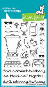 Lawn Fawn So Smooth 4X6 Clear Stamp Set Lawn Fawn So Smooth 4X6 Clear Stamp Set