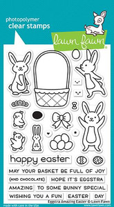 Lawn Fawn Eggstra Amazing Easter 4X6 Clear Stamp Set Lawn Fawn Eggstra Amazing Easter 4X6 Clear Stamp Set