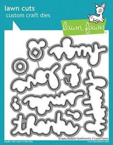 Lawn Fawn Scripty Bubble Sentiments - Lawn Cuts Custom Craft Dies