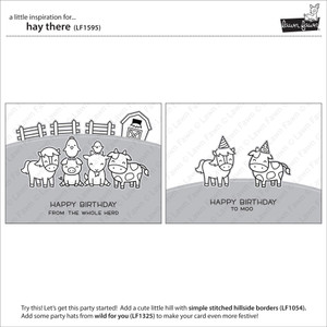 Lawn Fawn Hay There 4X6 Clear Stamp Set Lawn Fawn Hay There 4X6 Clear Stamp Set