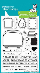 Lawn Fawn Let'S Toast 4X6 Clear Stamp Set