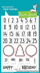 Lawn Fawn Celebration Countdown Lawn Cuts Custom Craft Dies