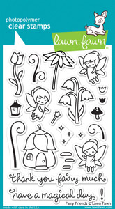 Lawn Fawn Fairy Friends 4X6 Clear Stamp Set Lawn Fawn Fairy Friends 4X6 Clear Stamp Set