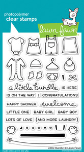 Lawn Fawn Little Bundle 4X6 Clear Stamp Set