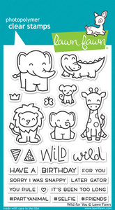 Lawn Fawn Wild For You 4X6 Clear Stamp Set Lawn Fawn Wild For You 4X6 Clear Stamp Set