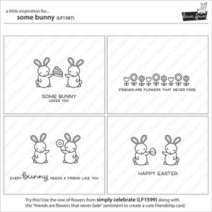 Lawn Fawn Some Bunny 4X6 Clear Stamp Set