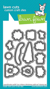 Lawn Fawn Car Critters Christmas Add-On - Lawn Cuts Custom Craft Dies