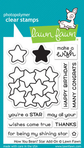 Lawn Fawn How You Bean? Star Add-On 3X4 Clear Stamp Set Lawn Fawn How You Bean? Star Add-On 3X4 Clear Stamp Set