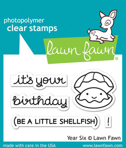 Lawn Fawn Year Six 2X3 Clear Stamp Set Lawn Fawn Year Six 2X3 Clear Stamp Set