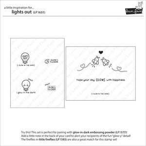Lawn Fawn Lights Out 2X3 Clear Stamp