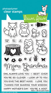 Lawn Fawn Mom + Me 4X6 Clear Stamp Set Lawn Fawn Mom + Me 4X6 Clear Stamp Set
