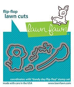Lawn Fawn Dandy Day Flip-Flop - Lawn Cuts Custom Craft Dies