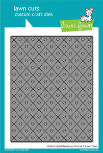 Lawn Fawn quilted heart backdrop: portrait dies Lawn Fawn quilted heart backdrop: portrait dies