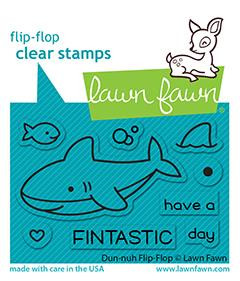 Lawn Fawn Duh-Nuh Flip-Flop 2X3 Clear Stamp Set