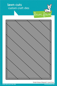 Lawn Fawn Simple Stripes: Diagonal Custom Craft Dies